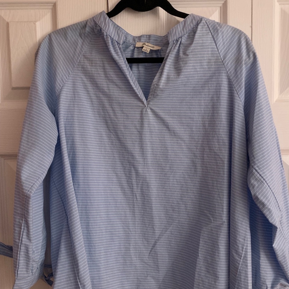 Blue and White Striped Shirt (Madewell)